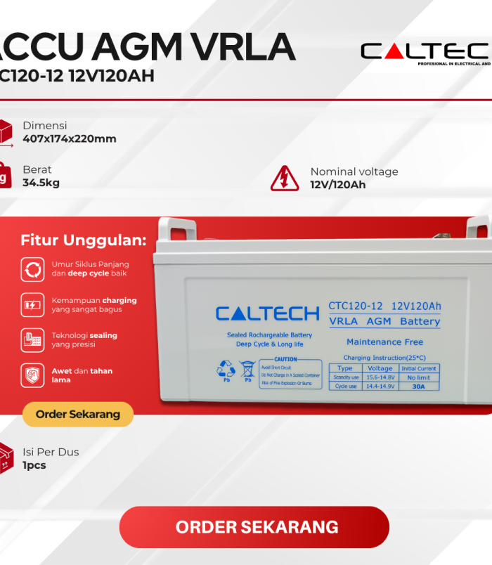 ACCU AGM VRLA CTC120-12 12V120Ah