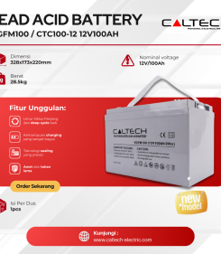 LEAD ACID BATTERY 6-GFM100 CTC100-12 12V100Ah