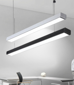 Lampu LED Gantung Linear CALTECH 24W / 36W / 42W 6000K – Lampu Kantor Minimalis